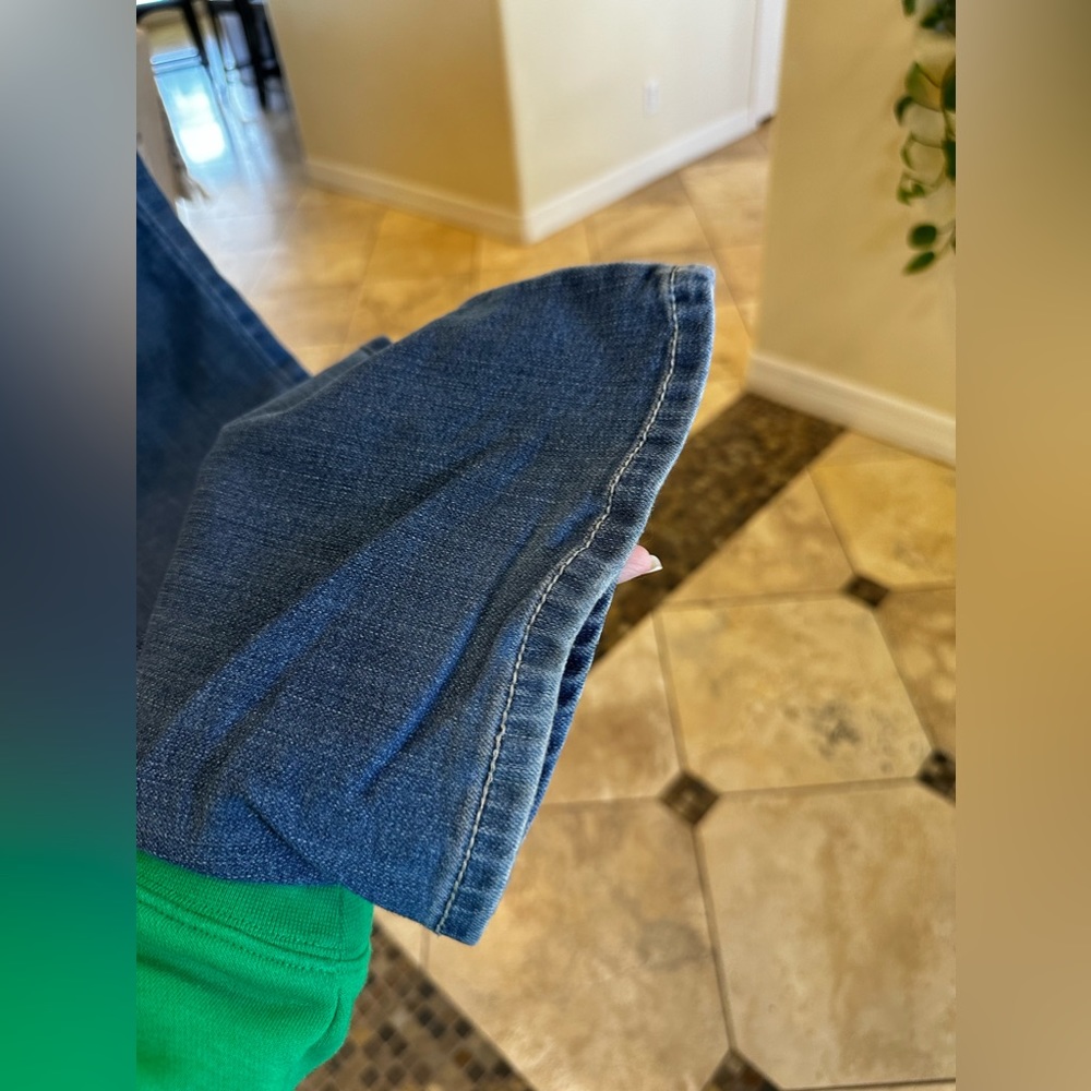 Women’s INC Preloved Denim Bootleg Curvy Fit Jeans, Size 12 - Picture 12 of 15